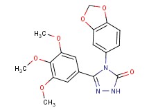 4-(1,3-benzodioxol-5-yl)-5-(3,4,5-trimethoxyphenyl)-2,4-dihydro-3H-1,2,4-triazol-3-one