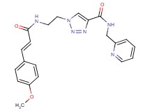 1-(2-{[(2E)-3-(4-methoxyphenyl)-2-propenoyl]amino}ethyl)-N-(2-pyridinylmethyl)-1H-1,2,3-triazole-4-carboxamide
