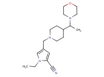 1-ethyl-4-({4-[1-(4-morpholinyl)ethyl]-1-piperidinyl}methyl)-1H-pyrrole-2-carbonitrile