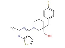[3-(4-fluorobenzyl)-1-(2-methylthieno[2,3-d]pyrimidin-4-yl)piperidin-3-yl]methanol