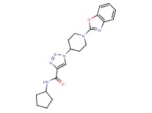 1-[1-(1,3-benzoxazol-2-yl)piperidin-4-yl]-N-cyclopentyl-1H-1,2,3-triazole-4-carboxamide