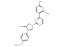 (3R*,4S*)-1-[4-(2,6-dimethylpyridin-3-yl)pyrimidin-2-yl]-4-(4-methoxyphenyl)pyrrolidin-3-amine