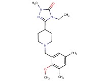 4-ethyl-5-[1-(2-methoxy-3,5-dimethylbenzyl)piperidin-4-yl]-2-methyl-2,4-dihydro-3H-1,2,4-triazol-3-one