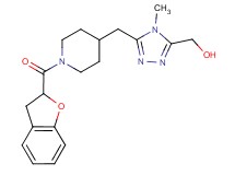 (5-{[1-(2,3-dihydro-1-benzofuran-2-ylcarbonyl)piperidin-4-yl]methyl}-4-methyl-4H-1,2,4-triazol-3-yl)methanol