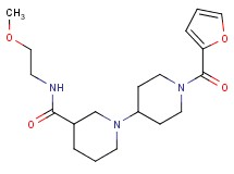 1'-(2-furoyl)-N-(2-methoxyethyl)-1,4'-bipiperidine-3-carboxamide