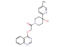 4-(5-methylpyridin-2-yl)-1-[(quinazolin-4-yloxy)acetyl]piperidin-4-ol