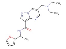 6-[(diethylamino)methyl]-N-[1-(2-furyl)ethyl]pyrazolo[1,5-a]pyrimidine-3-carboxamide