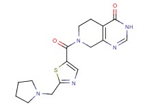 7-{[2-(1-pyrrolidinylmethyl)-1,3-thiazol-5-yl]carbonyl}-5,6,7,8-tetrahydropyrido[3,4-d]pyrimidin-4(3H)-one