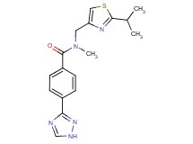 N-[(2-isopropyl-1,3-thiazol-4-yl)methyl]-N-methyl-4-(1H-1,2,4-triazol-3-yl)benzamide