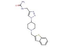 N-({1-[1-(1-benzothien-2-ylmethyl)-4-piperidinyl]-1H-1,2,3-triazol-4-yl}methyl)urea trifluoroacetate