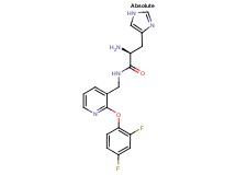 N-{[2-(2,4-difluorophenoxy)pyridin-3-yl]methyl}-L-histidinamide