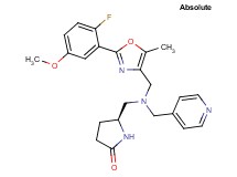 (5S)-5-{[{[2-(2-fluoro-5-methoxyphenyl)-5-methyl-1,3-oxazol-4-yl]methyl}(4-pyridinylmethyl)amino]methyl}-2-pyrrolidinone