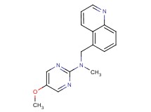 5-methoxy-N-methyl-N-(5-quinolinylmethyl)-2-pyrimidinamine