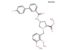 methyl (4R)-1-(2,3-dimethoxybenzyl)-4-{[(4'-fluoro-3-biphenylyl)carbonyl]amino}-L-prolinate