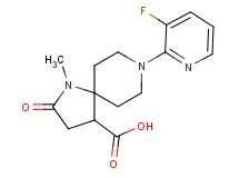 8-(3-fluoropyridin-2-yl)-1-methyl-2-oxo-1,8-diazaspiro[4.5]decane-4-carboxylic acid