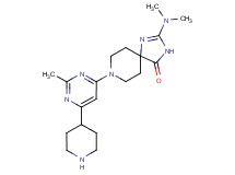 2-(dimethylamino)-8-(2-methyl-6-piperidin-4-ylpyrimidin-4-yl)-1,3,8-triazaspiro[4.5]dec-1-en-4-one