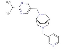 (1S*,5R*)-6-[(2-isopropylpyrimidin-5-yl)methyl]-3-(pyridin-3-ylmethyl)-3,6-diazabicyclo[3.2.2]nonane