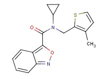 N-cyclopropyl-N-[(3-methyl-2-thienyl)methyl]-2,1-benzisoxazole-3-carboxamide