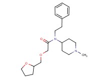 N-(1-methyl-4-piperidinyl)-N-(2-phenylethyl)-2-(tetrahydro-2-furanylmethoxy)acetamide