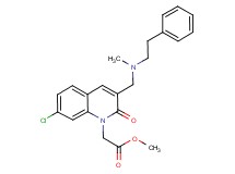 methyl [7-chloro-3-{[methyl(2-phenylethyl)amino]methyl}-2-oxo-1(2H)-quinolinyl]acetate