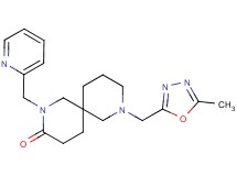8-[(5-methyl-1,3,4-oxadiazol-2-yl)methyl]-2-(2-pyridinylmethyl)-2,8-diazaspiro[5.5]undecan-3-one