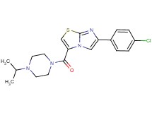 6-(4-chlorophenyl)-3-[(4-isopropyl-1-piperazinyl)carbonyl]imidazo[2,1-b][1,3]thiazole