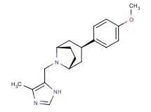 (3-endo)-3-(4-methoxyphenyl)-8-[(4-methyl-1H-imidazol-5-yl)methyl]-8-azabicyclo[3.2.1]octane
