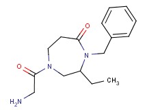 4-benzyl-3-ethyl-1-glycyl-1,4-diazepan-5-one hydrochloride