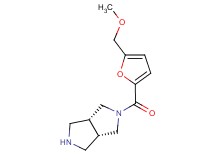 rel-(3aR,6aS)-2-[5-(methoxymethyl)-2-furoyl]octahydropyrrolo[3,4-c]pyrrole hydrochloride