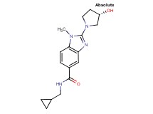 N-(cyclopropylmethyl)-2-[(3S)-3-hydroxy-1-pyrrolidinyl]-1-methyl-1H-benzimidazole-5-carboxamide