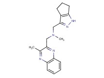 N-methyl-1-(3-methylquinoxalin-2-yl)-N-(1,4,5,6-tetrahydrocyclopenta[c]pyrazol-3-ylmethyl)methanamine