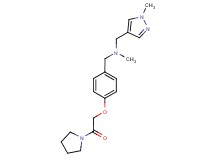 N-methyl-1-(1-methyl-1H-pyrazol-4-yl)-N-[4-(2-oxo-2-pyrrolidin-1-ylethoxy)benzyl]methanamine
