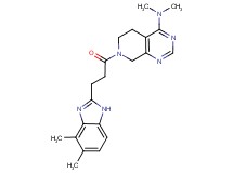 7-[3-(4,5-dimethyl-1H-benzimidazol-2-yl)propanoyl]-N,N-dimethyl-5,6,7,8-tetrahydropyrido[3,4-d]pyrimidin-4-amine