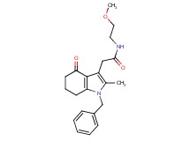 2-(1-benzyl-2-methyl-4-oxo-4,5,6,7-tetrahydro-1H-indol-3-yl)-N-(2-methoxyethyl)acetamide