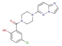 4-chloro-2-[(4-imidazo[1,2-b]pyridazin-6-ylpiperazin-1-yl)carbonyl]phenol