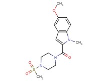 5-methoxy-1-methyl-2-{[4-(methylsulfonyl)-1-piperazinyl]carbonyl}-1H-indole