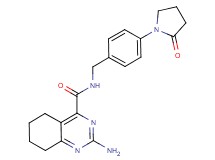 2-amino-N-[4-(2-oxopyrrolidin-1-yl)benzyl]-5,6,7,8-tetrahydroquinazoline-4-carboxamide