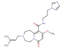 N-[3-(1H-imidazol-1-yl)propyl]-9-methoxy-3-(3-methyl-2-buten-1-yl)-7-oxo-1,2,3,4,5,7-hexahydropyrido[1,2-d][1,4]diazepine-10-carboxamide