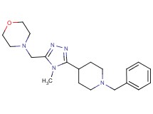 4-{[5-(1-benzylpiperidin-4-yl)-4-methyl-4H-1,2,4-triazol-3-yl]methyl}morpholine