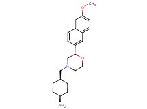 cis-4-{[2-(6-methoxy-2-naphthyl)-4-morpholinyl]methyl}cyclohexanamine dihydrochloride