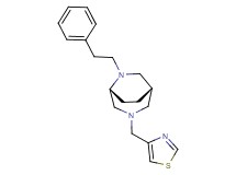 (1S*,5R*)-6-(2-phenylethyl)-3-(1,3-thiazol-4-ylmethyl)-3,6-diazabicyclo[3.2.2]nonane