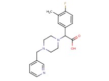 (4-fluoro-3-methylphenyl)[4-(pyridin-3-ylmethyl)piperazin-1-yl]acetic acid