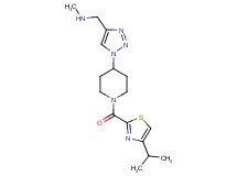1-(1-{1-[(4-isopropyl-1,3-thiazol-2-yl)carbonyl]-4-piperidinyl}-1H-1,2,3-triazol-4-yl)-N-methylmethanamine
