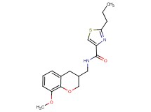 N-[(8-methoxy-3,4-dihydro-2H-chromen-3-yl)methyl]-2-propyl-1,3-thiazole-4-carboxamide