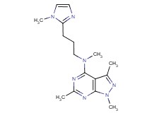 N,1,3,6-tetramethyl-N-[3-(1-methyl-1H-imidazol-2-yl)propyl]-1H-pyrazolo[3,4-d]pyrimidin-4-amine