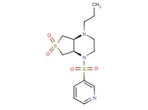 (4aR*,7aS*)-1-propyl-4-(3-pyridinylsulfonyl)octahydrothieno[3,4-b]pyrazine 6,6-dioxide