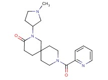 2-(1-methyl-3-pyrrolidinyl)-9-(2-pyridinylcarbonyl)-2,9-diazaspiro[5.5]undecan-3-one