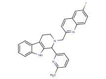 2-[(6-fluoro-2-quinolinyl)methyl]-1-(6-methyl-2-pyridinyl)-2,3,4,9-tetrahydro-1H-beta-carboline