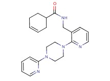 N-({2-[4-(2-pyridinyl)-1-piperazinyl]-3-pyridinyl}methyl)-3-cyclohexene-1-carboxamide