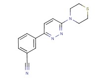 3-(6-thiomorpholin-4-ylpyridazin-3-yl)benzonitrile